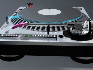 dj consol technics sl 1200 mk5 3D Model
