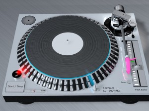 dj consol technics sl 1200 mk5 3D Model