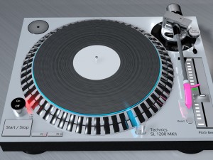dj consol technics sl 1200 mk5 3D Model