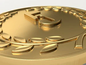 5 years anniversary medal 3D Print Model