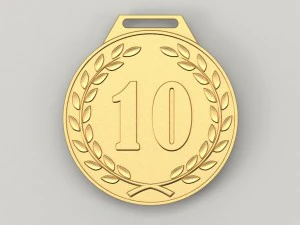 medalla aniversario 10 a&ntilde;os Modelo de impresión 3D