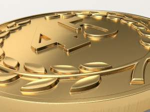 45 years anniversary medal Model Cetak 3D