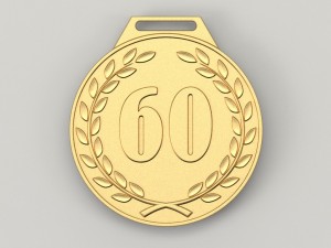 60 years anniversary medal 3D प्रिंट मॉडल