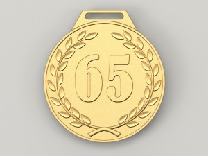 65 years anniversary medal 3D Print Model