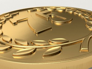 75 years anniversary medal 3D-Druckmodell
