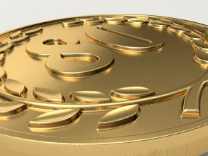 80 years anniversary medal 3D Print Model