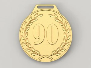 90 years anniversary medal 3D Print Model