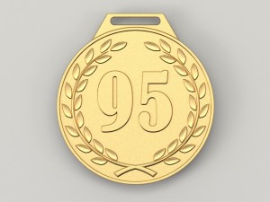 95 years anniversary medal 3D Print Model