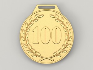 100 years anniversary medal 3D Print Model