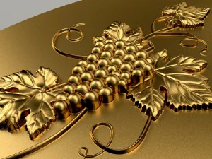 bunch of grapes concave oval 3D Print Model