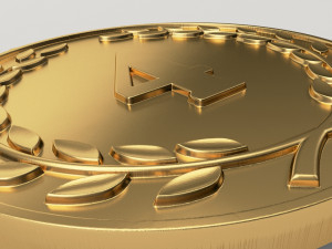 4 years anniversary medal 3D Print Model