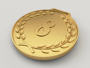 8 years anniversary medal 3D Print Model