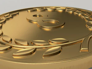 8 years anniversary medal 3D Print Model