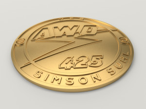 simson awo 425 emblem Modelo de impresión 3D
