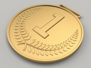 Set of sports Olympic medals 3D print model Model Cetak 3D
