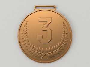 Set of sports Olympic medals 3D print model Model Cetak 3D