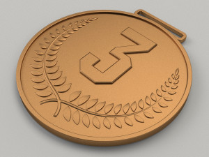 Set of sports Olympic medals 3D print model Model Cetak 3D