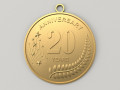 20 Years Anniversary Medal 3D print model 3D Print Models