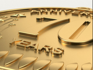 70 Years Anniversary Medal 3D print model Modèles 3D en vedette