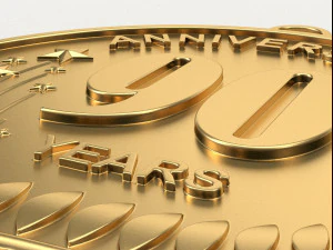 90 Years Anniversary Medal 3D print model 3D Print Model
