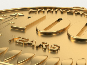 100 Years Anniversary Medal 3D print model 3D Print Model