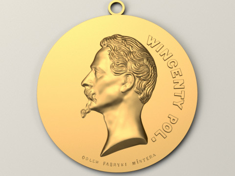 Wincenty Pol medallion 3D Принт Модель