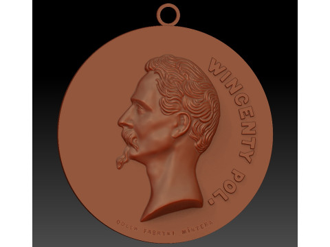 Wincenty Pol medallion 3D 打印模型