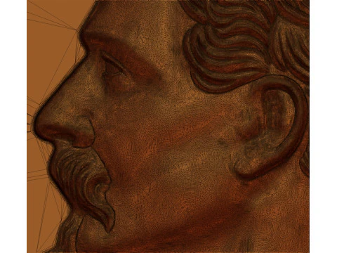 Wincenty Pol medallion 3D Print Model