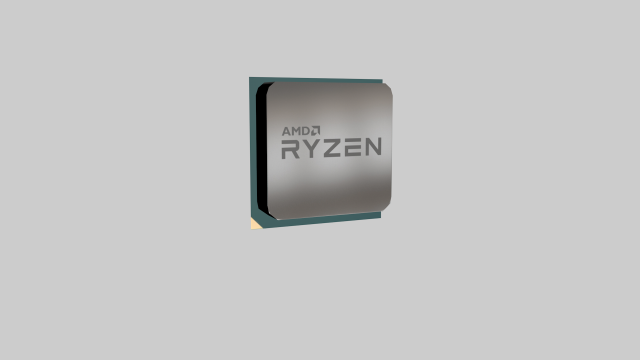 ryzen processor low-poly 3D Модель .c4d .max .obj .3ds .fbx .stl .blend 