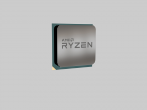 ryzen processor low-poly 3D Model