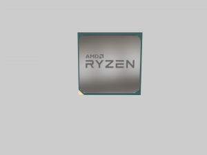 ryzen processor low-poly 3D Модель
