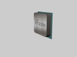 ryzen processor low-poly 3D Модель