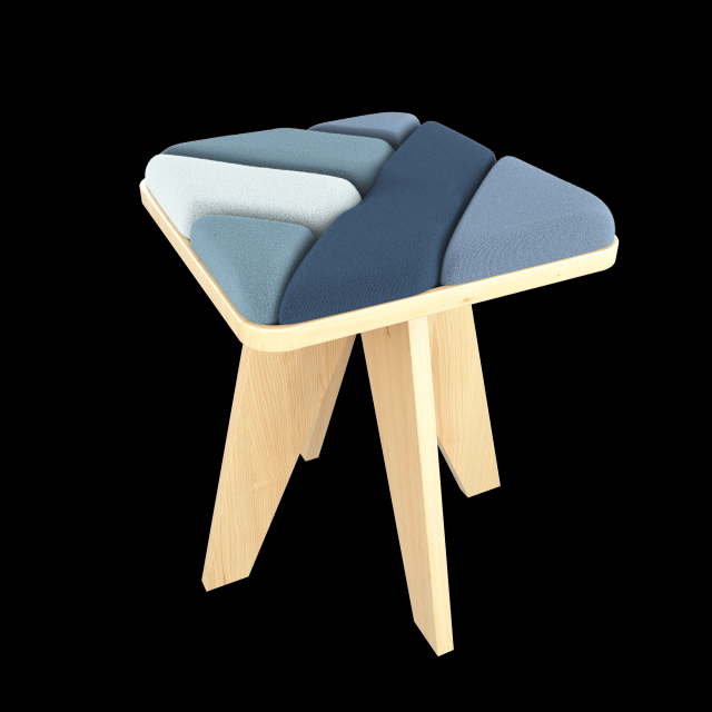 modern stool Modello 3D .c4d .max .obj .3ds .fbx .stl .blend