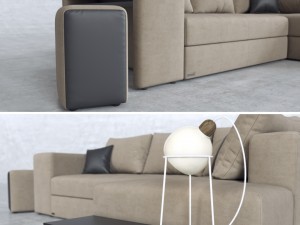 sofa marseile Model 3D