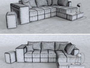 sofa marseile Model 3D