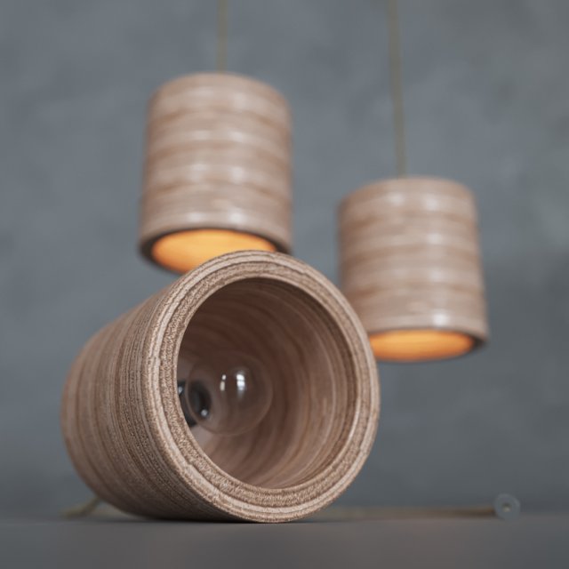 lamp c-light plywood Modelo 3D .c4d .max .obj .3ds .fbx .stl .blend 