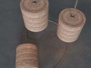 lamp c-light plywood Modelo 3D