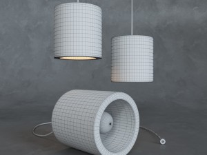 lamp c-light plywood Modelo 3D