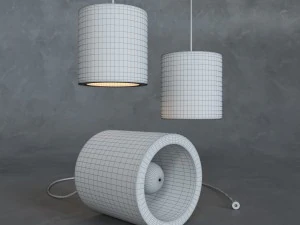 lamp c-light plywood 3D Model