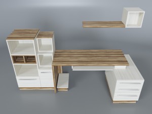 table in the office 3D 모델