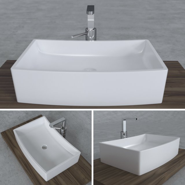 washbasin formy Model 3D .c4d .max .obj .3ds .fbx .stl .blend 