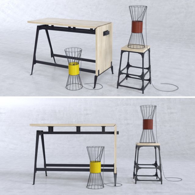 bar high horse Modelo 3D .c4d .max .obj .3ds .fbx .stl .blend 