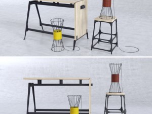 bar high horse 3D Model