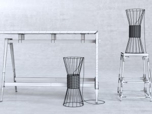 bar high horse Modelo 3D
