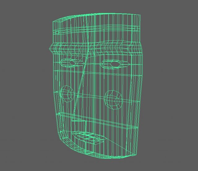 prehispanic mask 3D Model .c4d .max .obj .3ds .fbx .stl .blend 