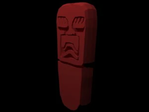hacha votiva olmeca 3D Model