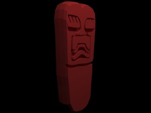 hacha votiva olmeca Modelo 3D