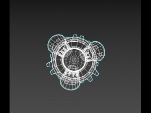 tlatelolcos monumental brazier 3D Model