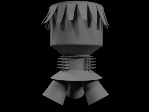 tlatelolcos monumental brazier 3D Model