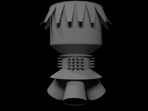 tlatelolcos monumental brazier 3D Model